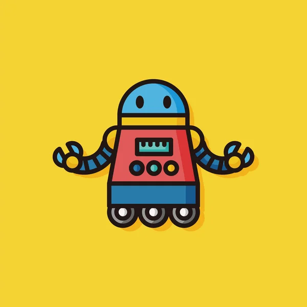 Robot máquina vector icono — Archivo Imágenes Vectoriales