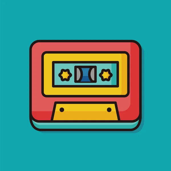 Musical tape vector icon — Stock Vector