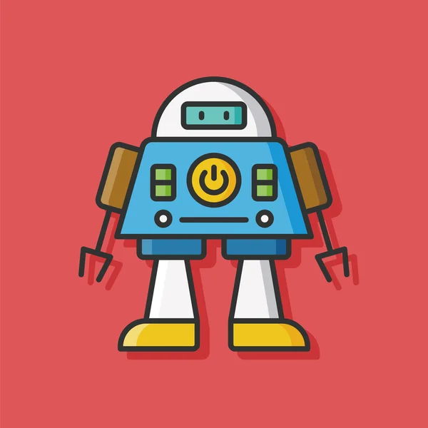 Robot máquina vector icono — Archivo Imágenes Vectoriales