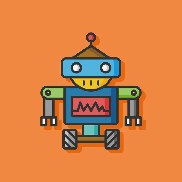 Robot machine vecteur icône — Image vectorielle