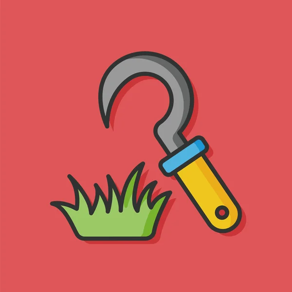 Ferramenta de faca pá de jardinagem ícone —  Vetores de Stock