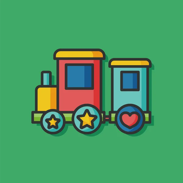 Baby leksak tåg ikonen — Stock vektor
