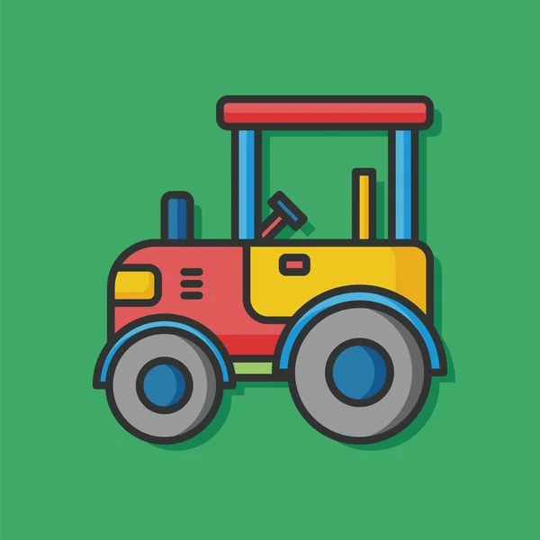 Farm truck vector icon — Stock Vector