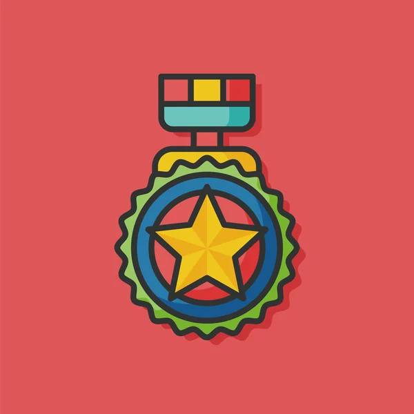 Trofee medaille vector pictogram — Stockvector