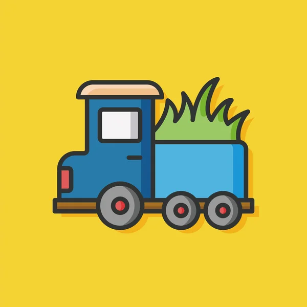 Ferme camion vecteur icône — Image vectorielle