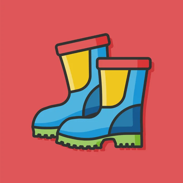 Rain boots vector icon — Stock Vector