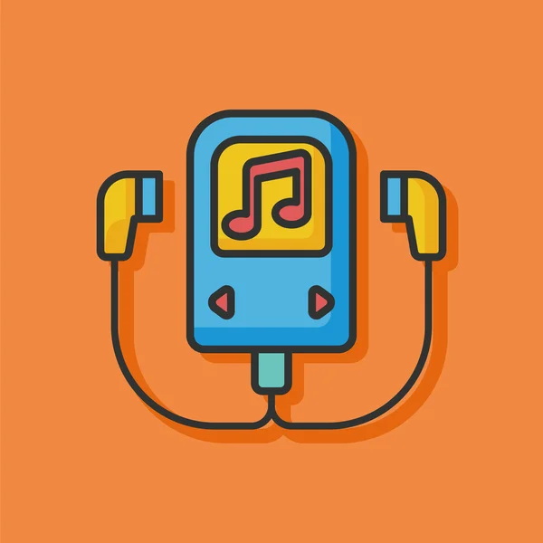 Music player vector icon — Stock Vector