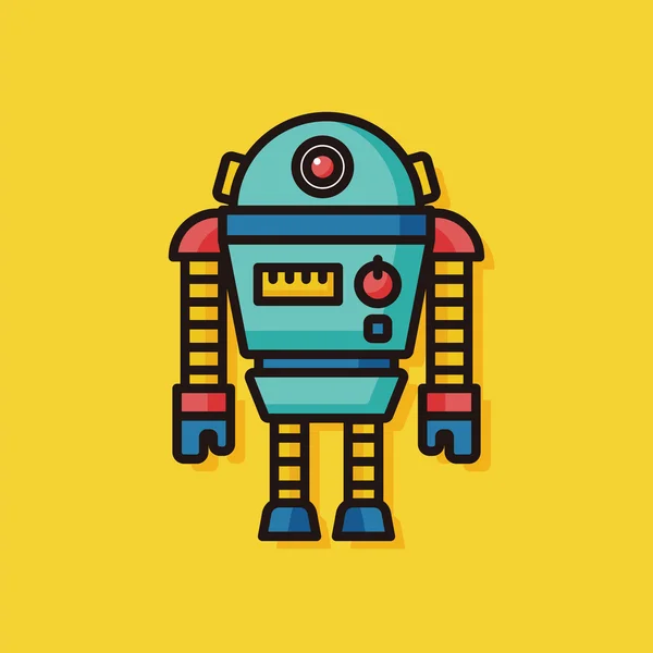 Robot maskin vektor icon — Stock vektor