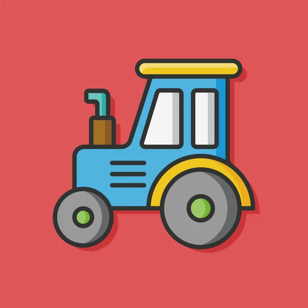 Çiftlik kamyon vektör simgesi — Stok Vektör