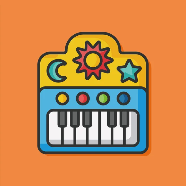 Piano musique vecteur icône — Image vectorielle