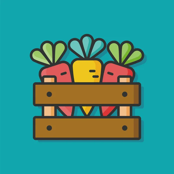 Gemüse Obst Vektorsymbol — Stockvektor