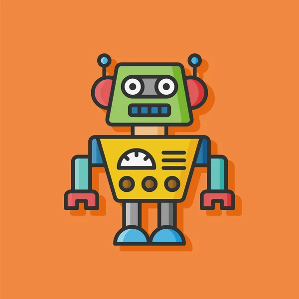 Robot máquina vector icono — Archivo Imágenes Vectoriales