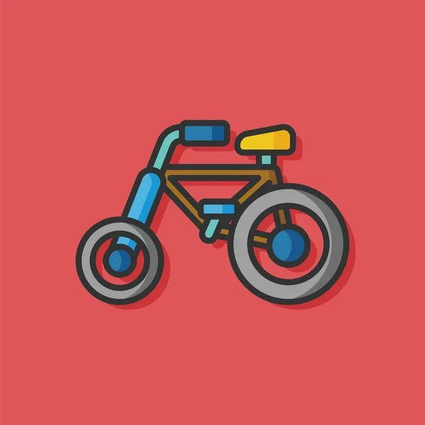 Juguete bicicleta vector icono — Archivo Imágenes Vectoriales