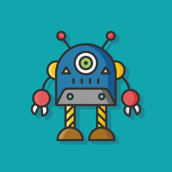 ロボット マシン ベクトル アイコン — ストックベクタ