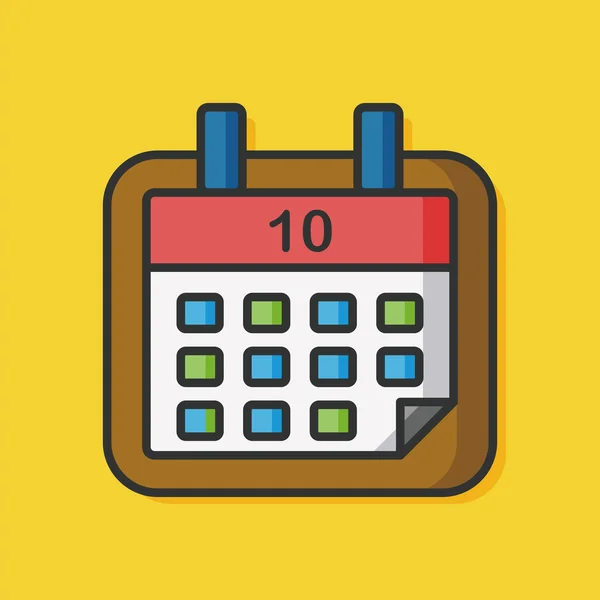 Office calendar vector icon — Stock Vector