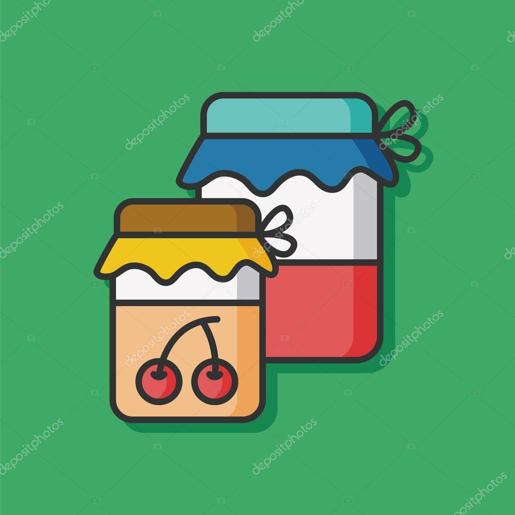 Ikone der Kirschmarmelade — Stockvektor © chialinart #106017910