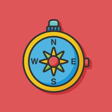 Pusula aracı vektör simgesi