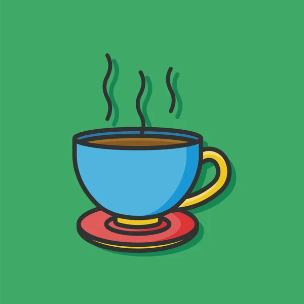Koffie drinken vector pictogram — Stockvector