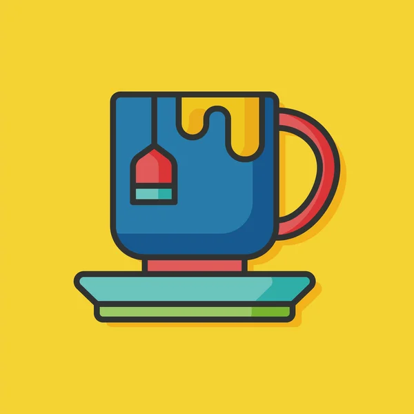 Café bebida vector icono — Vector de stock