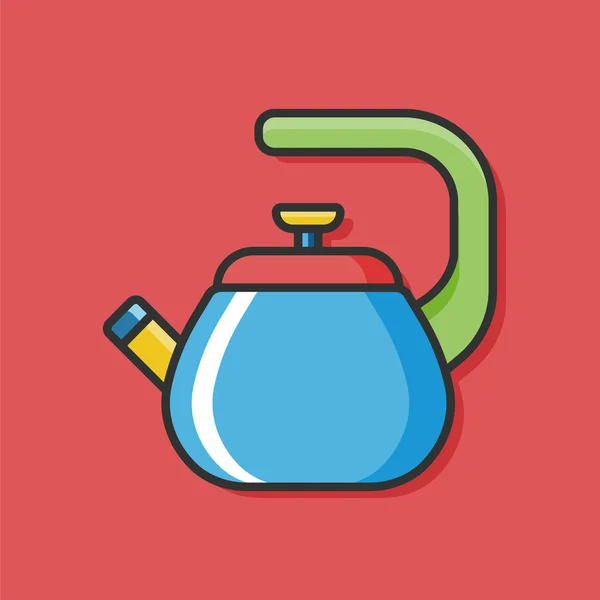 Thee pot vector pictogram — Stockvector