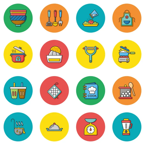 Círculo vetorial iconset —  Vetores de Stock