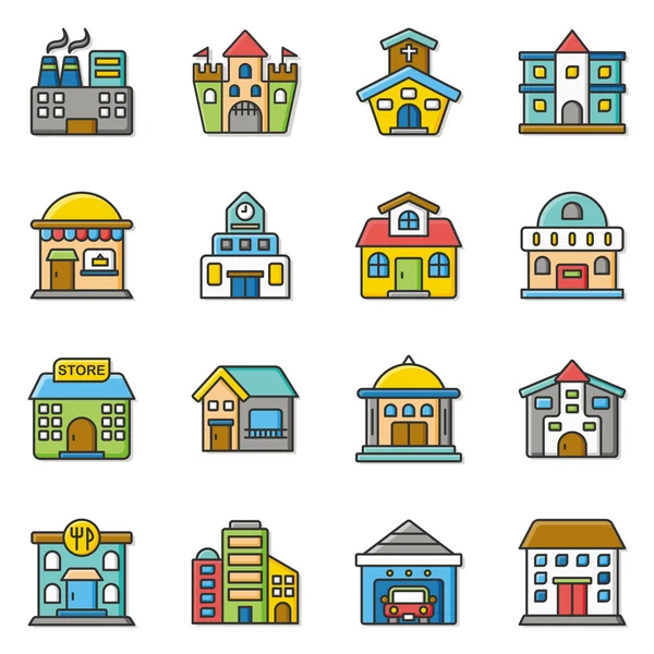 Icon set vector — Stock Vector