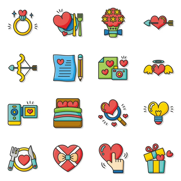 Icon set vector — Stock Vector