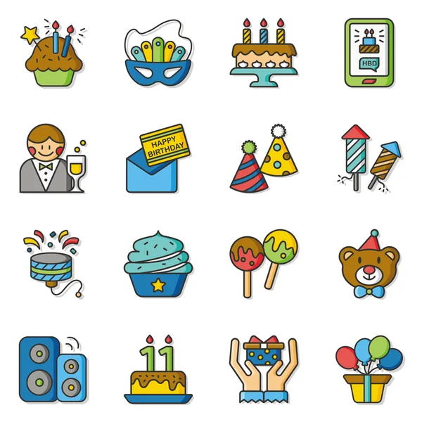 20160429 iconset wektor — Wektor stockowy