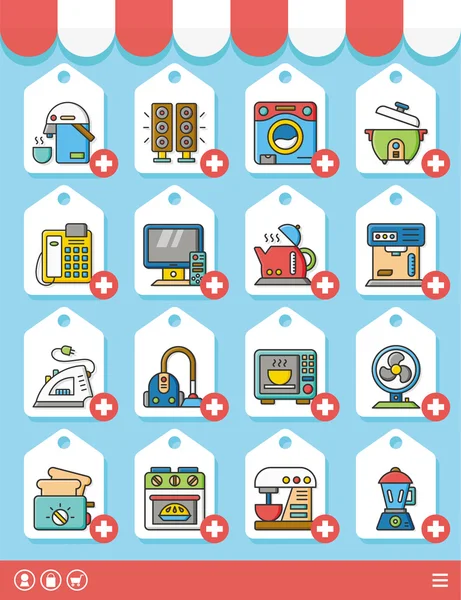 20160427 iconset vector — Stockvector