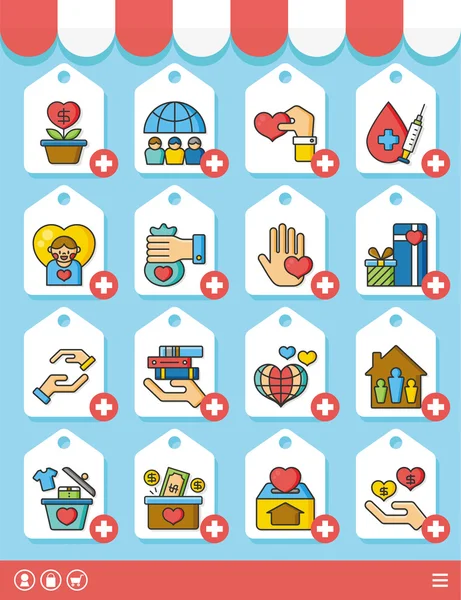 20160429 iconset vector — Stockvector