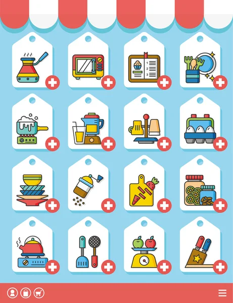 20160503 iconset vector — Stockvector