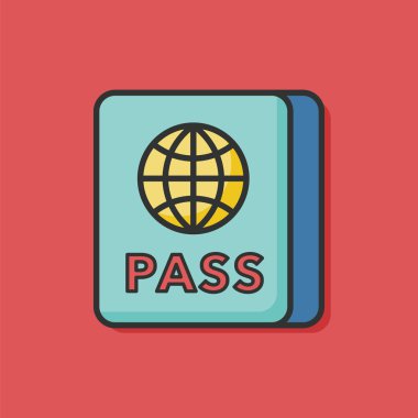 pasaport renk satırı simgesi