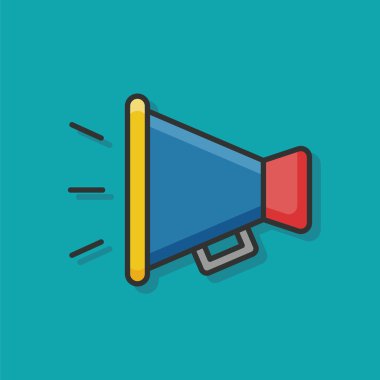 hoparlör renk satırı simgesi