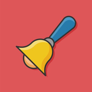 okul zili renk satırı simgesi