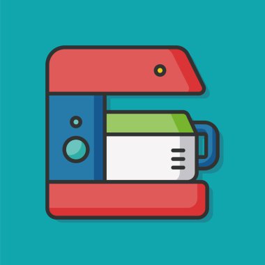 kahve makinesi renk satırı simgesi