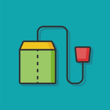 çay poşeti renk satırı simgesi