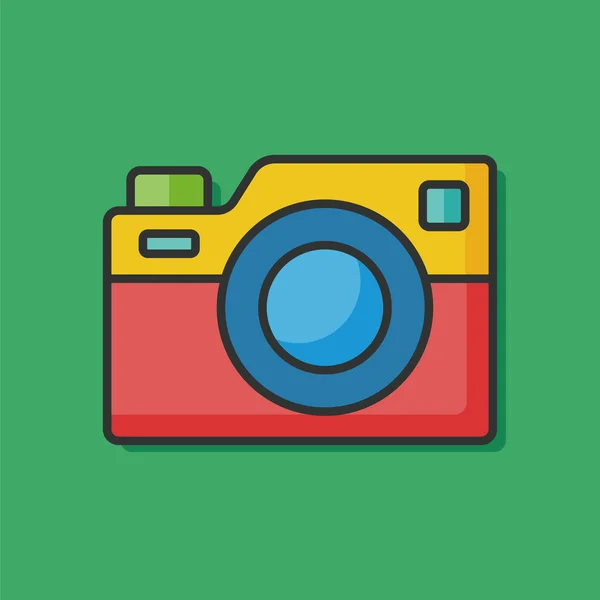 Icono de línea de color de cámara — Vector de stock