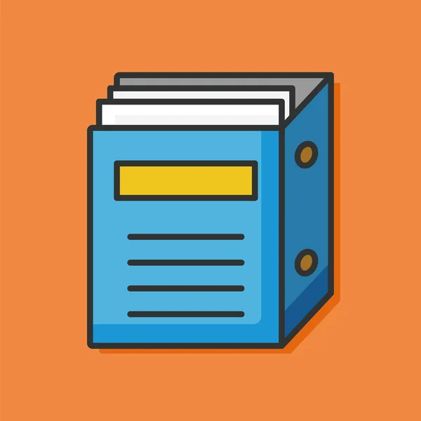 Cuaderno línea de color icono — Vector de stock