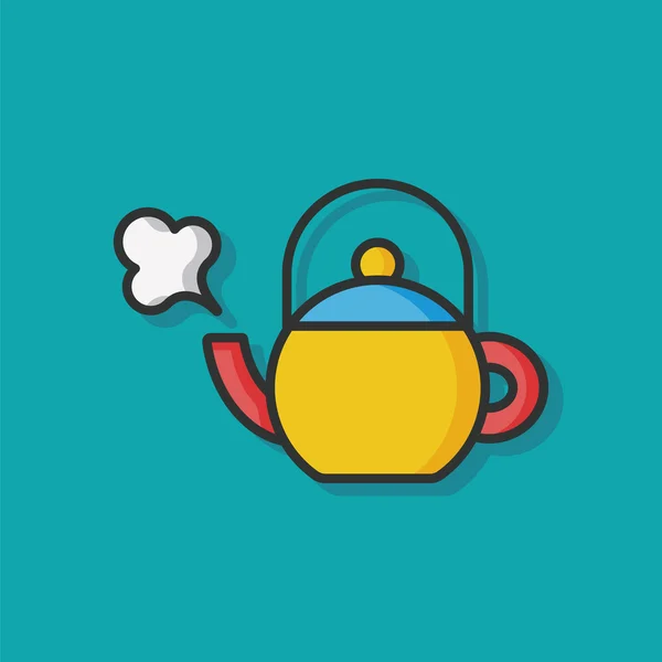 Thee pot pictogram — Stockvector