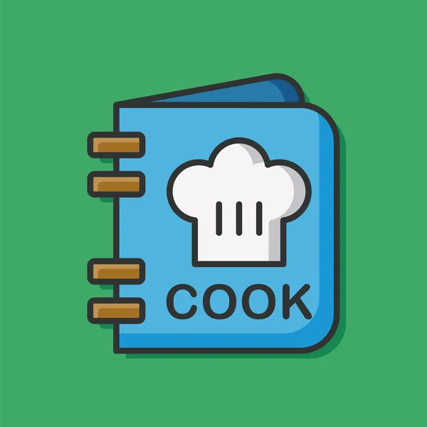 Libro de cocina icono — Vector de stock