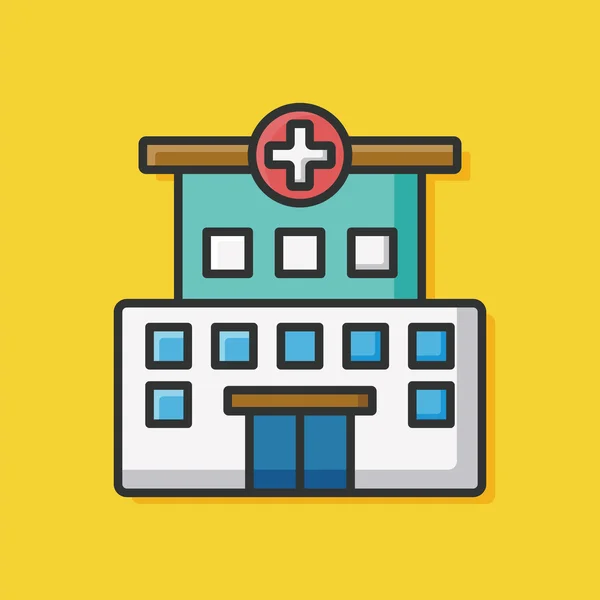 Hospital building icon — Stock Vector