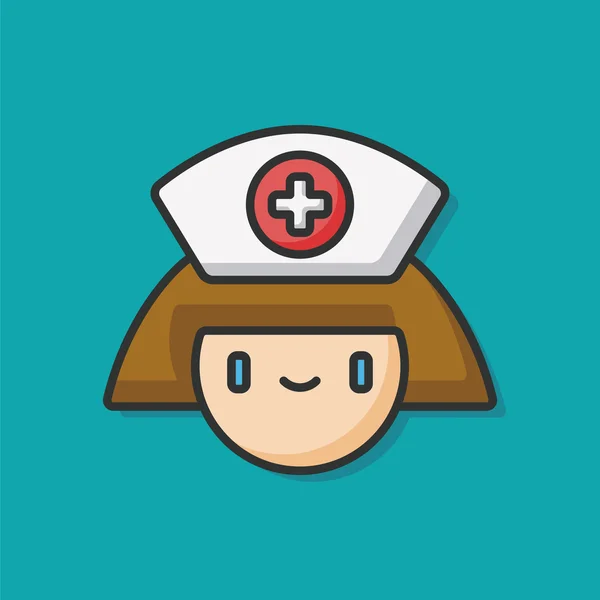 Icona dell'infermiera — Vettoriale Stock