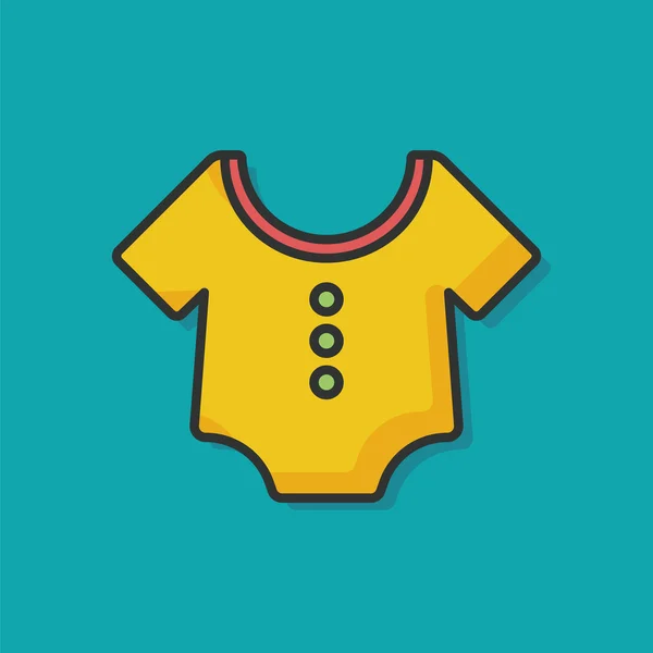 Babykleidung-Ikone — Stockvektor