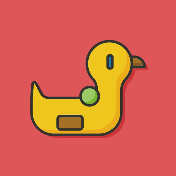 Juguete pato icono — Vector de stock
