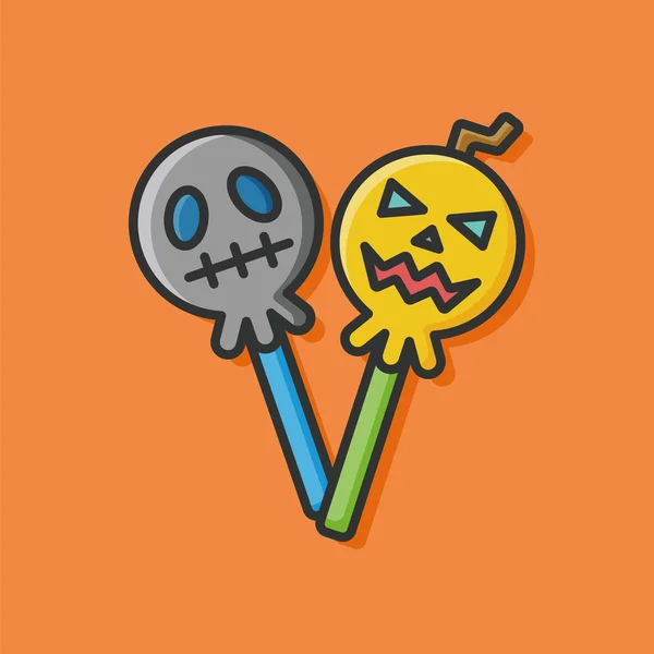 Icône bonbons halloween — Image vectorielle