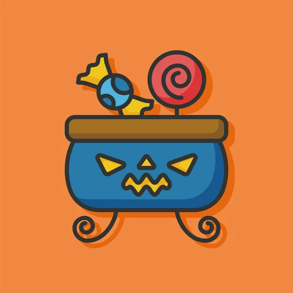 Icono de la calabaza de Halloween — Vector de stock