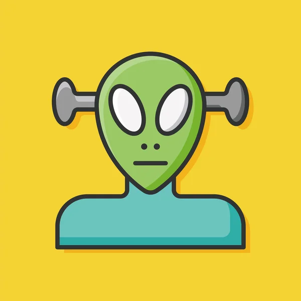 Иконка Space Alien — стоковый вектор