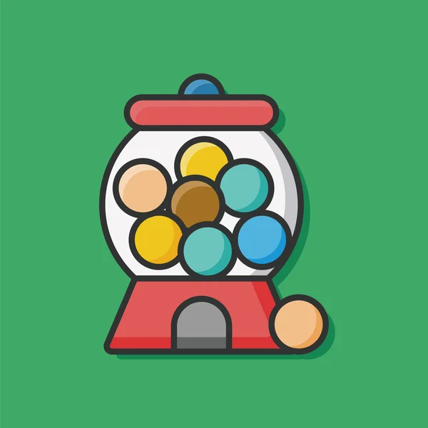 Bubble gum machine icon — Stock Vector