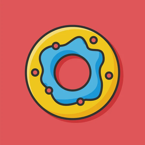 Donut icono — Vector de stock