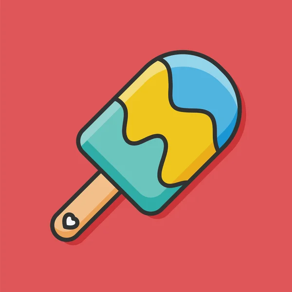 Icono de helado — Vector de stock